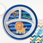 Plato Con Divisiones 25 Cm para Chicos de Animalitos - Best Melamine