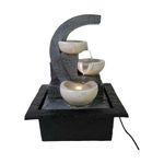 Fuente con Cascada Gris 21.5X19X28 Cm - Concepts