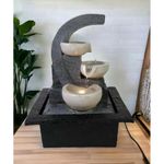 Fuente con Cascada Gris 21.5X19X28 Cm - Concepts