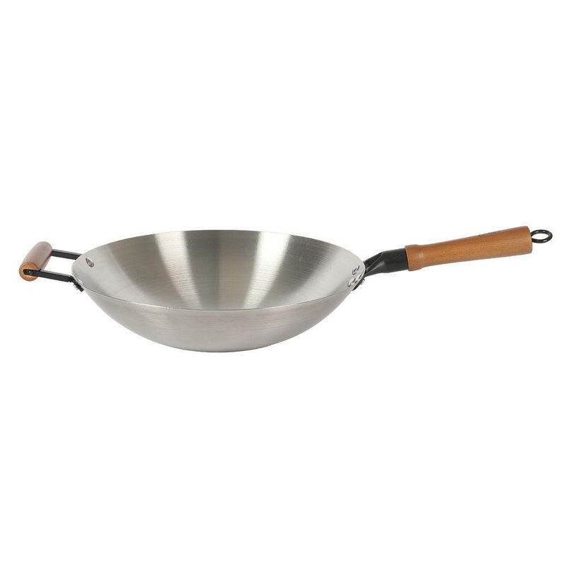 Wok de Acero Inoxidable Gris - Oster