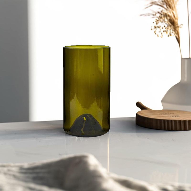 Set De 4 Vasos Olivo Verde 15.2 Oz - Grønn