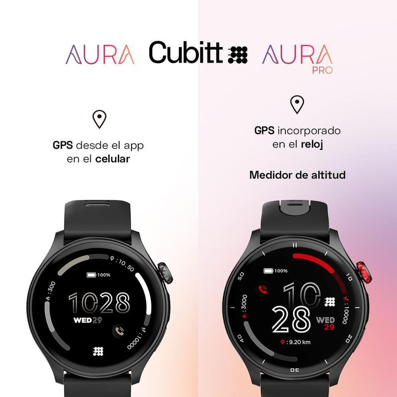 Smartwatch Bk Aura Negro - Cubitt