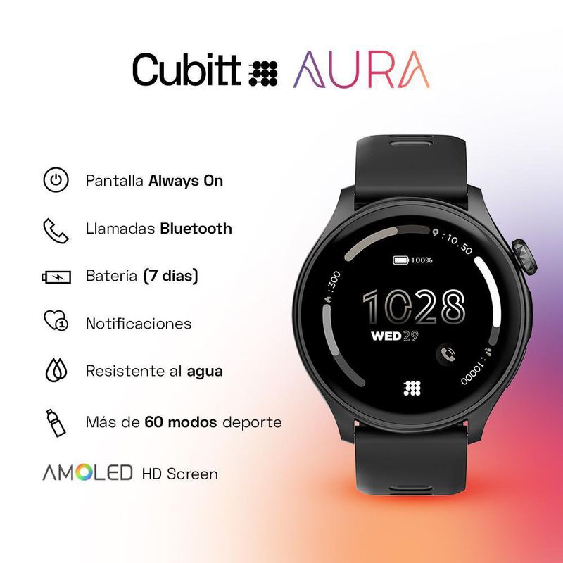 Smartwatch Bk Aura Negro - Cubitt