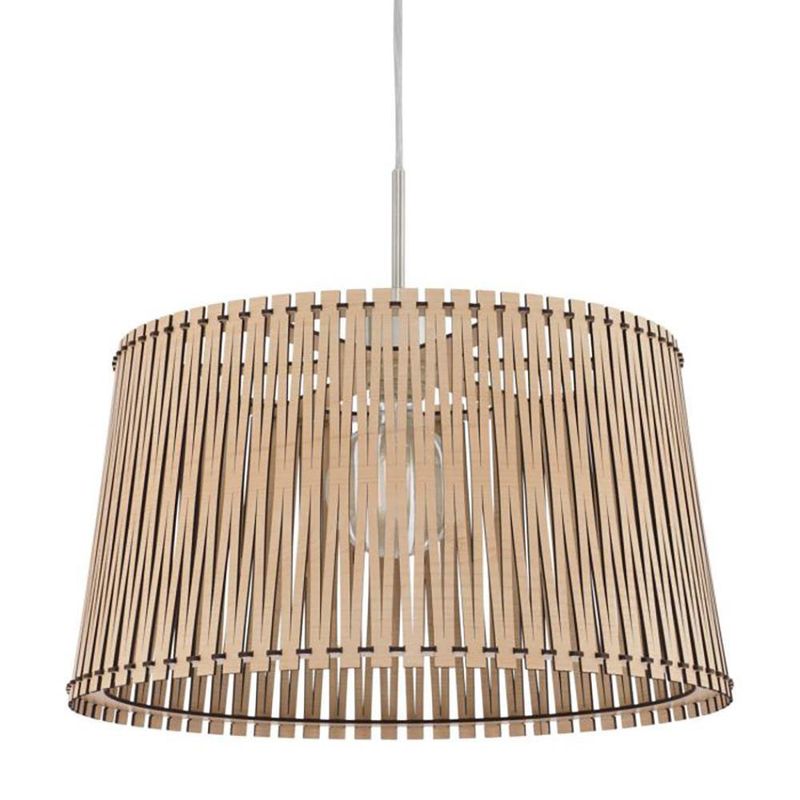Lámpara Colgante Sendero Pantalla Listones de Madera Arce - Eglo