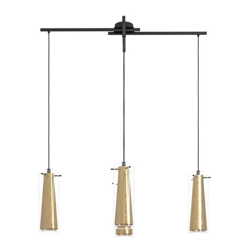 Lámpara Colgante Pinto Gold de 4 Pantallas Cilíndricas 40 W - Eglo