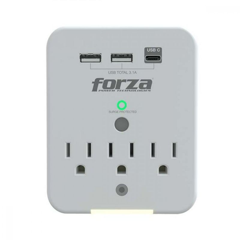 Protector de Corriente Fwt-331 con 3 USB - Forza
