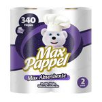 Papel Mayordomo Doble Hoja Ultra Resistente 2 Rollos - Max Pappel