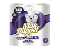 Papel Mayordomo Doble Hoja Ultra Resistente 2 Rollos - Max Pappel