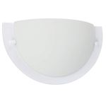 Lámpara de Pared Media Luna White Silver 60W - Zlumini