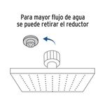 Cabeza de Ducha Cuadrada 8 Plg Cromada - Foset