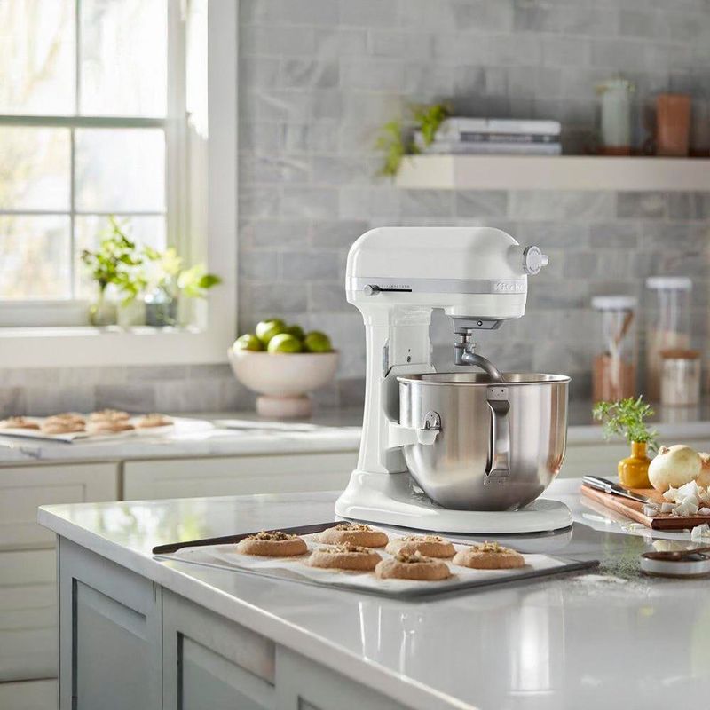 Batidora de Acero Inoxidable 11 Velocidades Blanca 7 Qt
