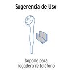 Soporte Satinado para Manguera - Foset