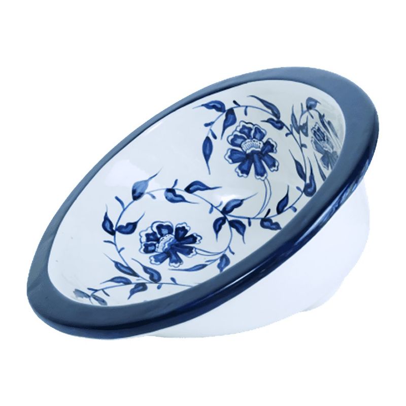 Lavamanos Oval Sink Colección Capuchinas Flores Nativas - Topis