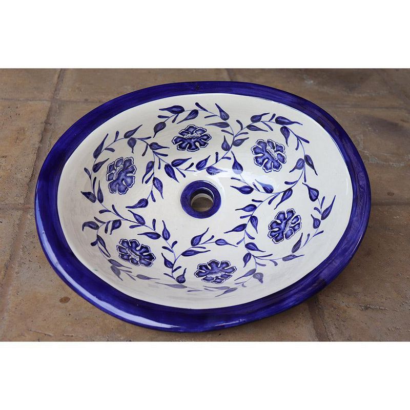 Lavamanos Oval Sink Colección Capuchinas Flores Nativas - Topis