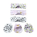 Set de 3 Moños y Guantes Floreados - Koala Baby