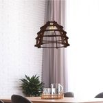 Lámpara Colgar Madera 60W - Z