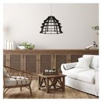 Lámpara Colgar Madera 60W - Z