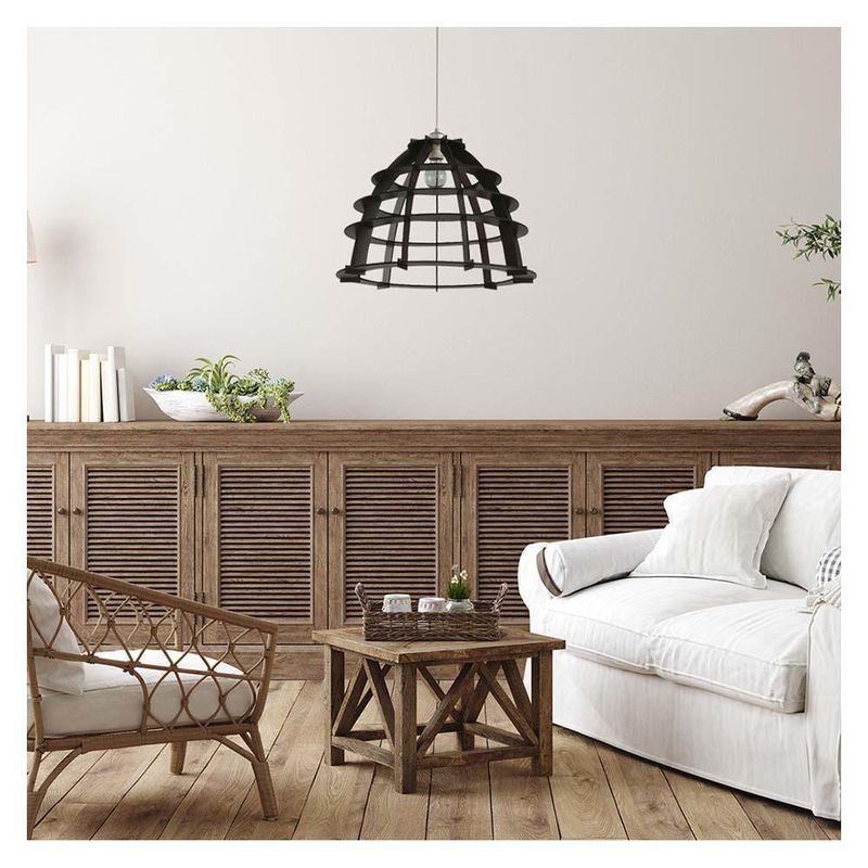 Lámpara Colgar Madera 60W - Z