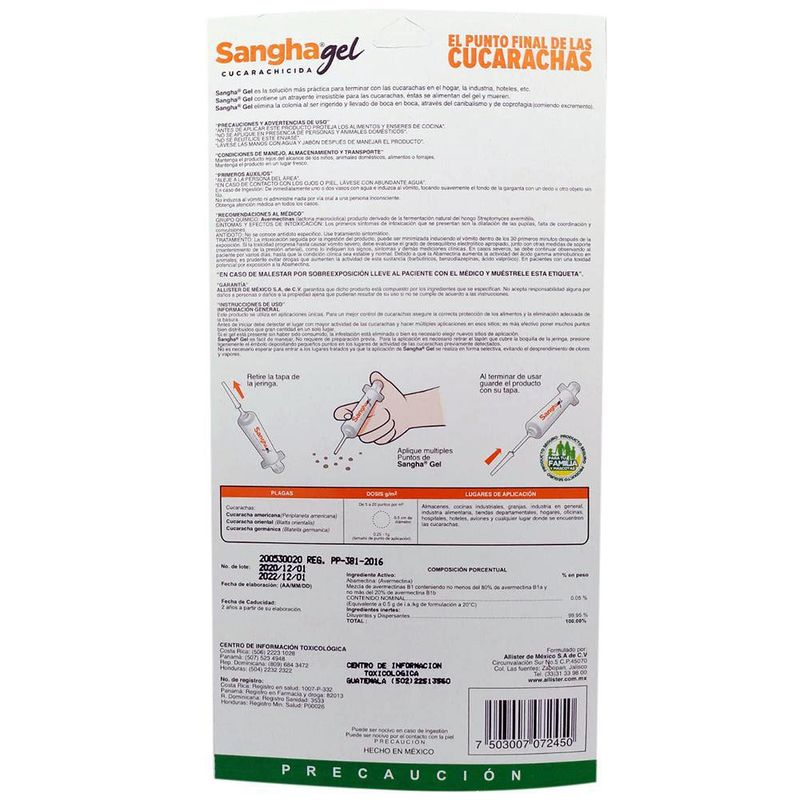 Gel Para Cucarachas 15 G - Sang Sang