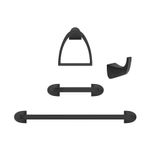 Kit De 4 Piezas Karci Acabado Negro - Pfister