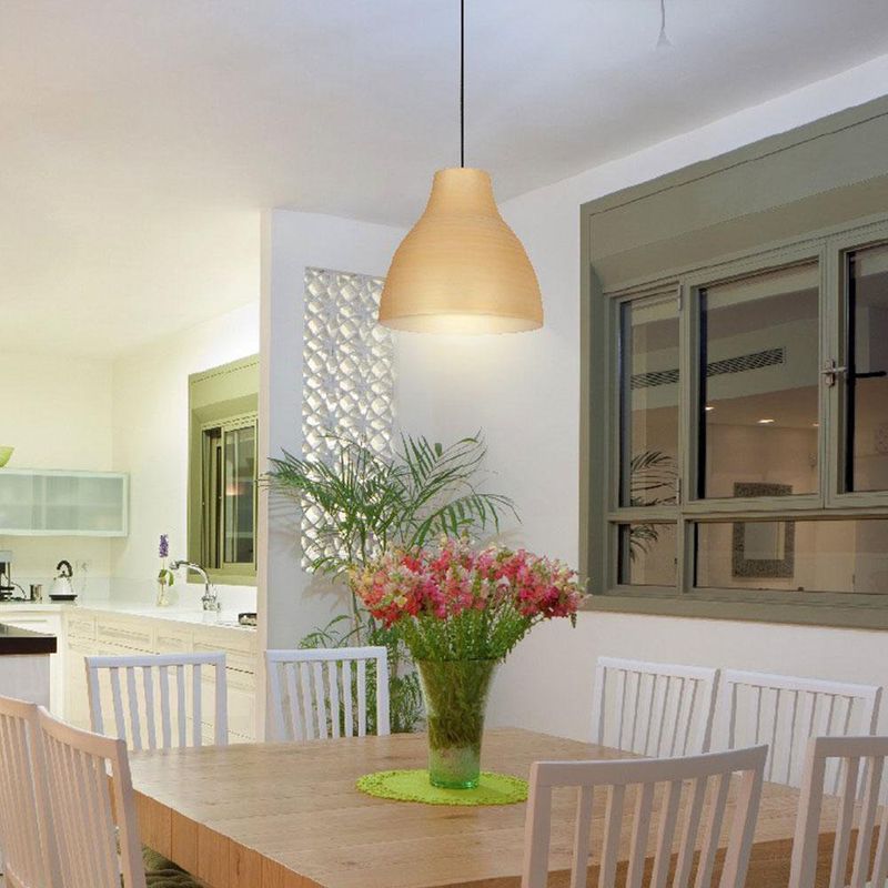 Lámpara Colgante Campana 1 Luz De 40W - Z Varios Colores