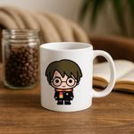 Taza de Cerámica Harry Potter Chibi Blanca