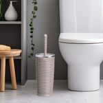 Cepillo Para Baño Elegance Marrón Cromado - Viva