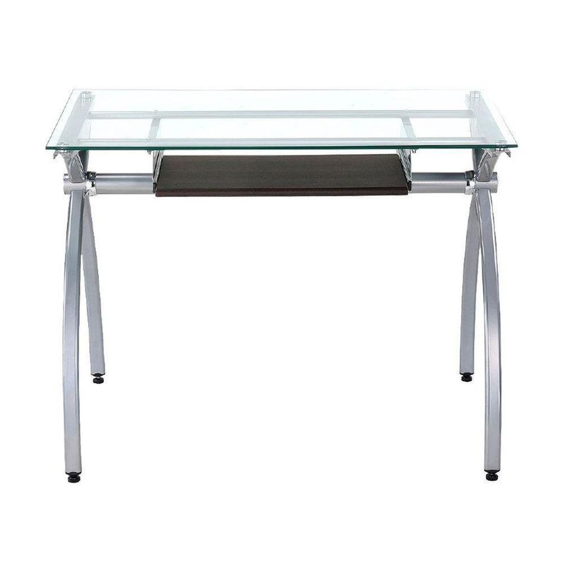 Escritorio con Top de Vidrio Gris Jose