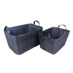 Set-de-2-Canastas-Rectangulares-Cafe-de-34-x-23-y-38-x-26-Cm---Viva