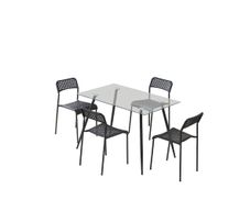Set de Comedor de Vidrio Mariana para 4 Personas - Zmobili