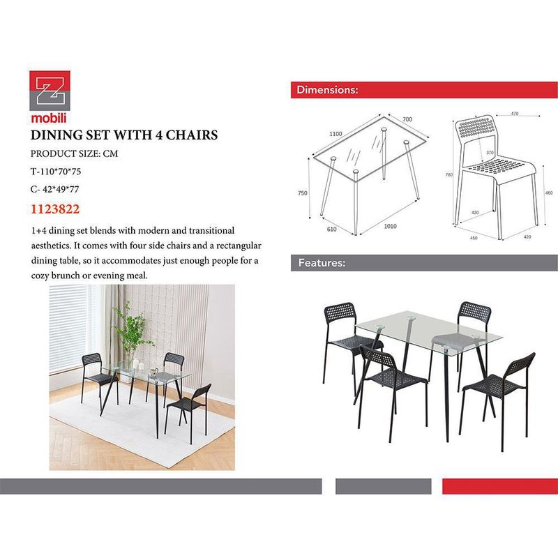 Set-de-Comedor-de-Vidrio-Mariana-para-4-Personas---Zmobili