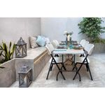 Mesa de Exterior Plegable Oskar Blanca 182X75X74 Cm