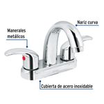 Grifo-para-Lavamanos-Nariz-Corta-4-Plg---Foset