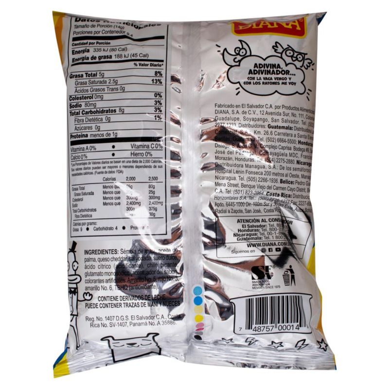 Bolsa De Boquitas Quesitos Con Queso - Diana