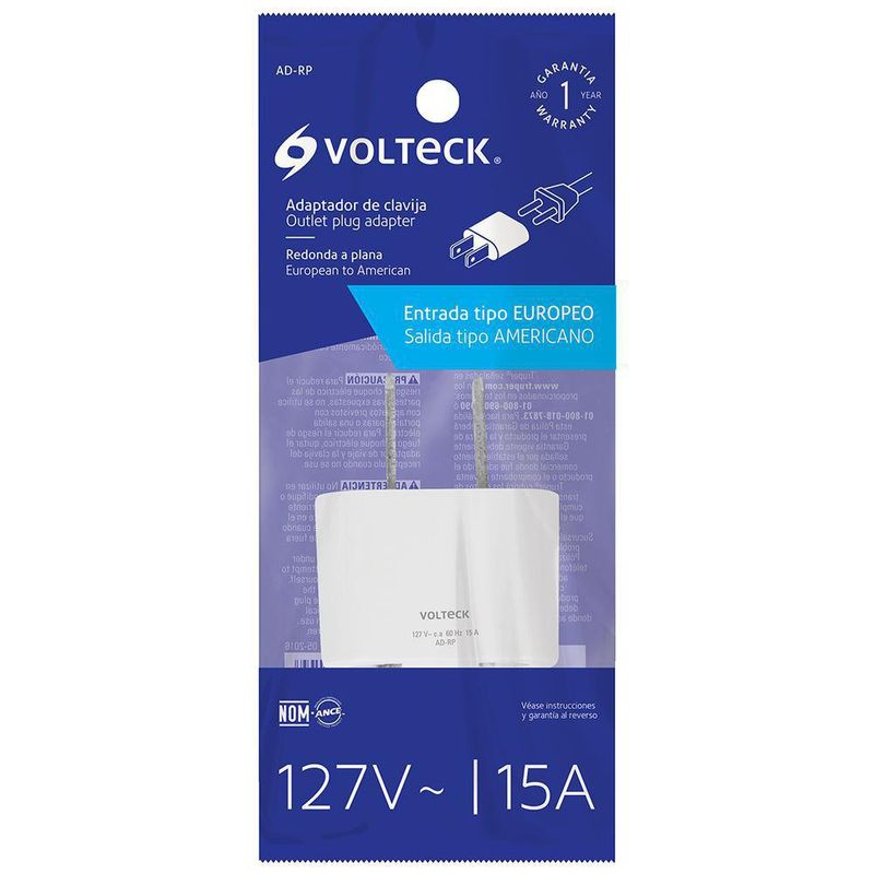 Convertidor Redondo A Plano Blanco - Volteck