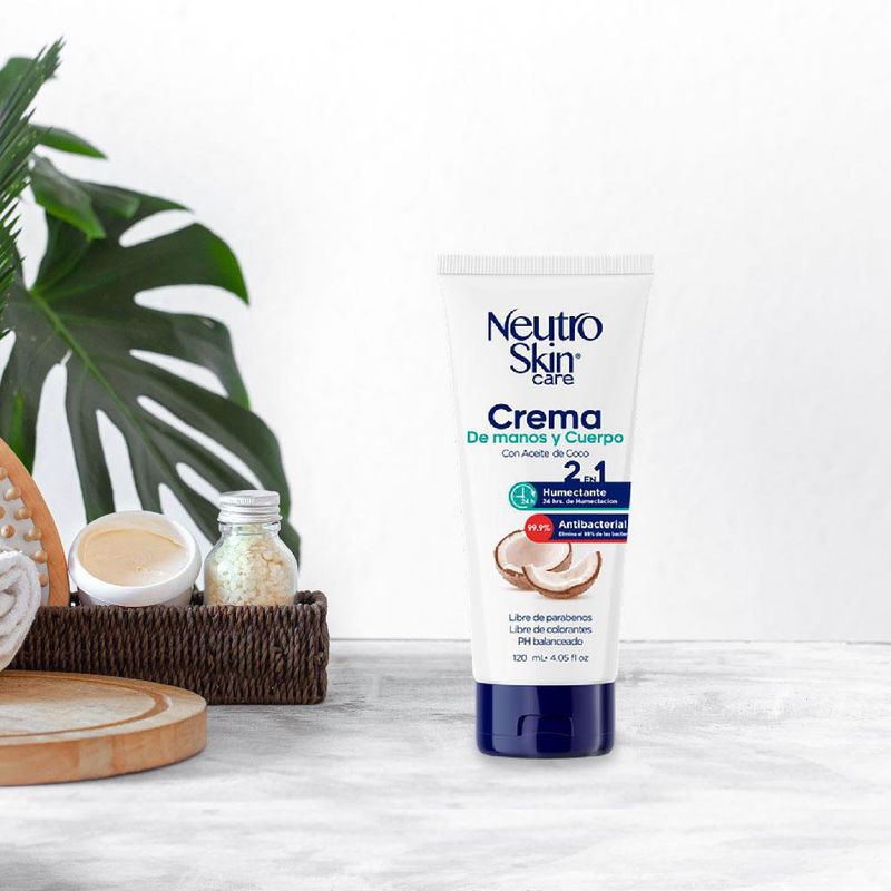 Crema Antibacterial para Manos y Cuerpo de 120 Ml