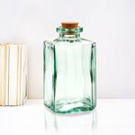 Botella Cuadrada De Vidrio Y Cristal Reciclado 1000 Ml