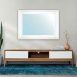 Espejo De Pared Blanco 76x106 Cm - Viva