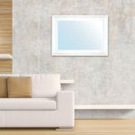 Espejo De Pared Blanco 76x106 Cm - Viva