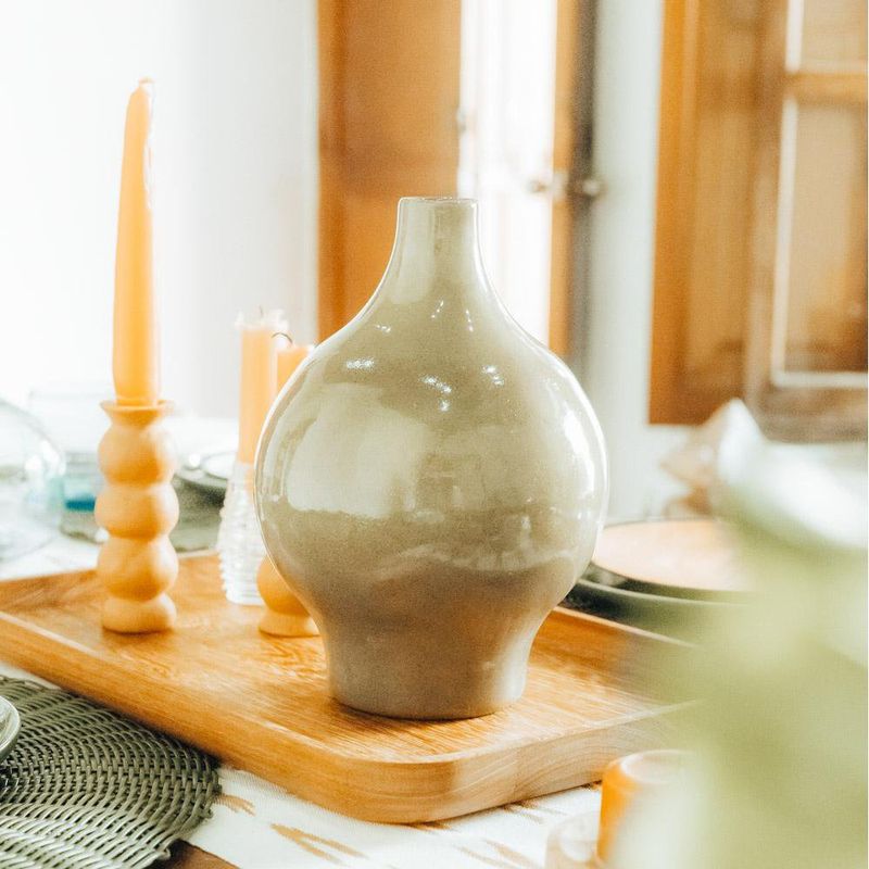 Florero Decorativo de Cerámica