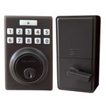 Cerrojo-Electronico-para-Entrada-y-Dormitorio-Negro-Mate---Kwikset