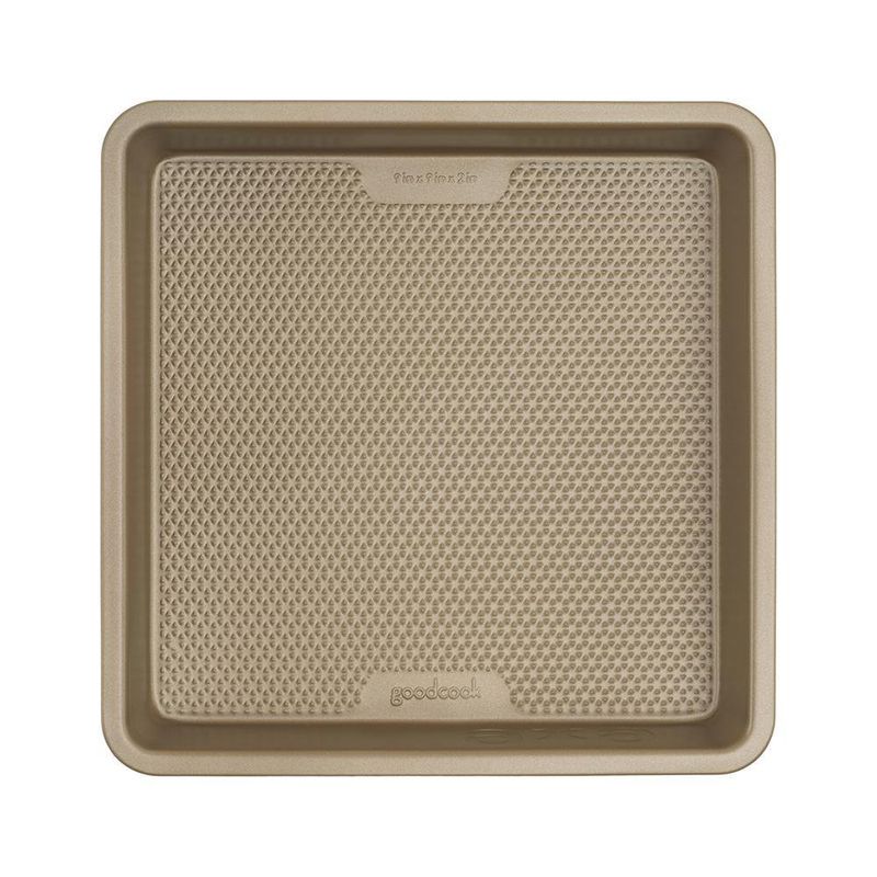 Molde-Cuadrado-Antiadherente-Bronce-9x9x2-Plg---Good-Cook