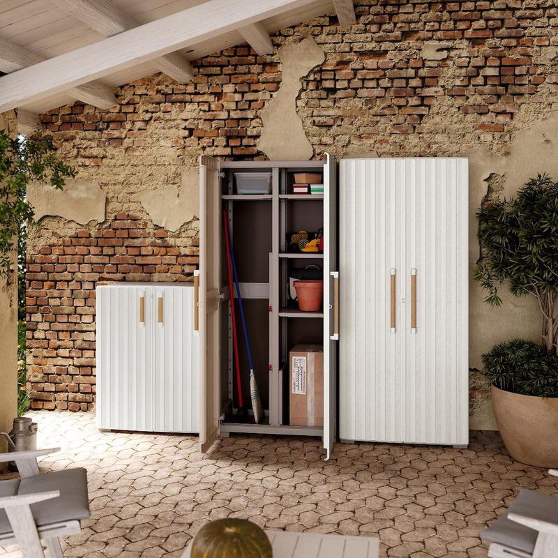 Gabinete Groove Beige Arena 80x45x98 Cm - Keter