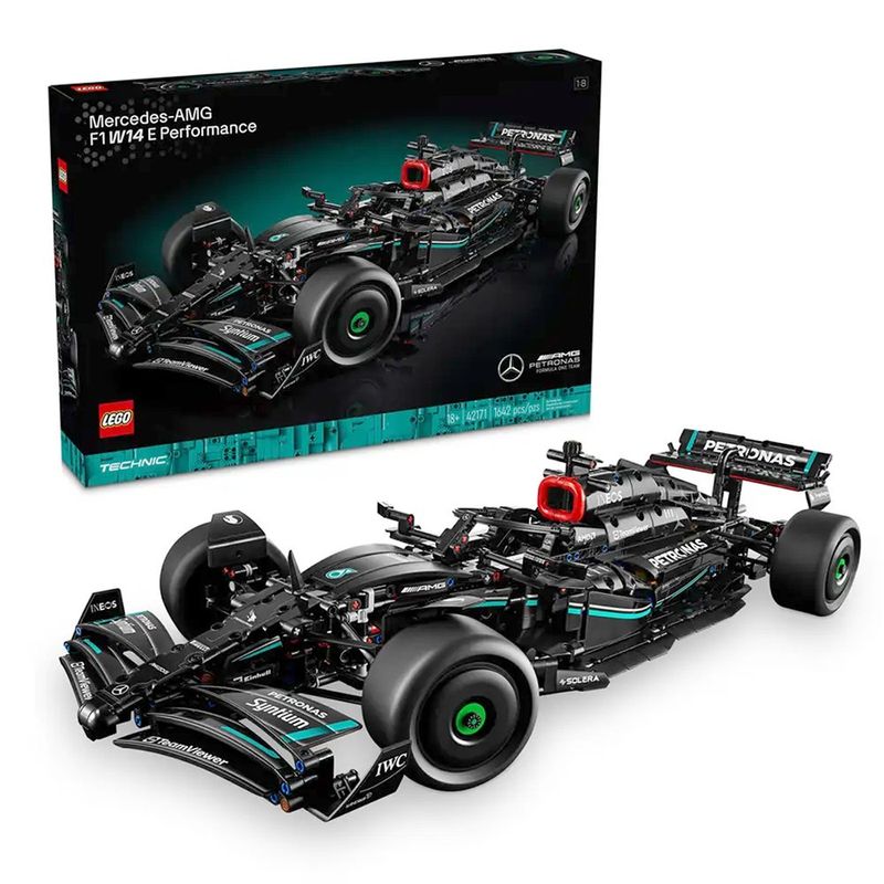 Carro-de-Carreras-Mercedes-AMG-F1-W14-42171-de-1642-Pzas---Lego