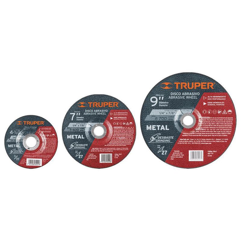 Disco-para-Desbaste-de-Metal-6.4-Mm-x-4-1-2-Plg---Truper