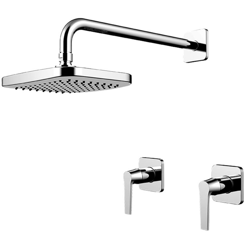 Ducha Arteza Con 2 Llaves Mezcladora Y Piton Cromado Lainz - Pfister