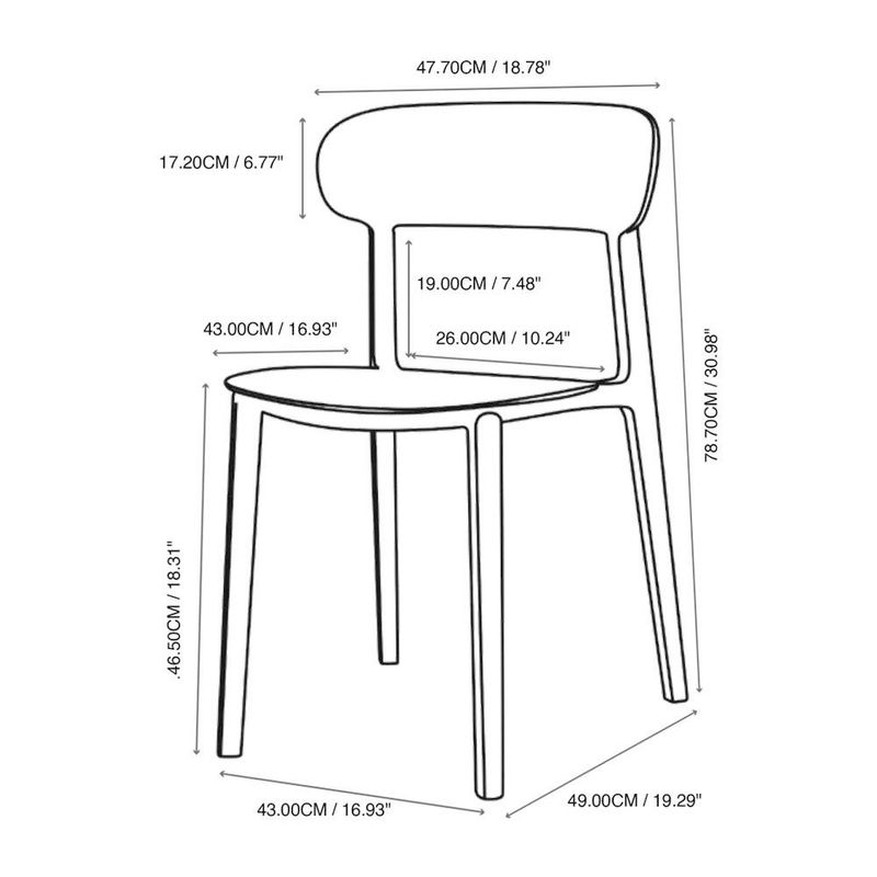 Silla Amarillo Pp 52X48X78 Cm - Z