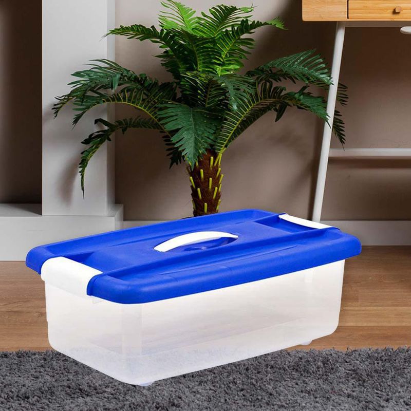 Set 2 Cajas Click 12 L con Tapa