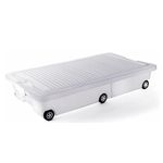 Caja Plástica con Ruedas 30 L Azul