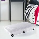 Caja Plástica con Ruedas 30 L Azul